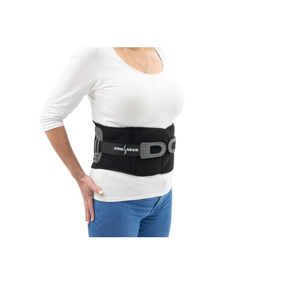 Spinal Armor Back Support System Back Brace Relieves Lower Back Pain Deluxe Pack XL Size