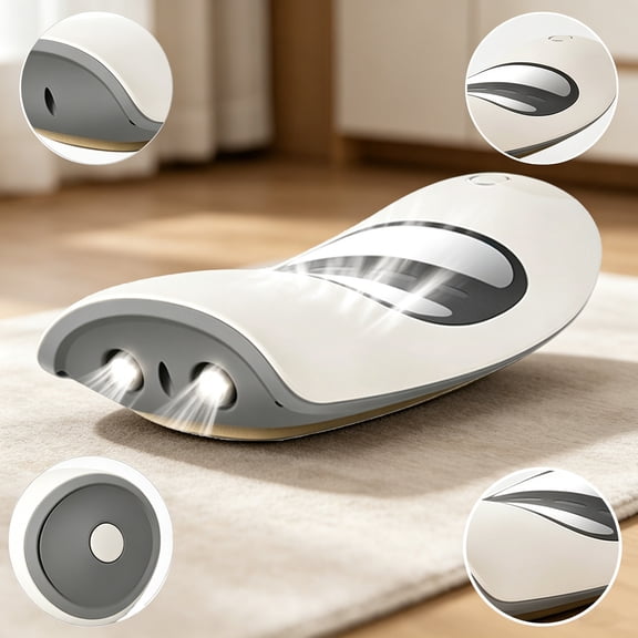 Spinal Decompression Device 4 in 1 Posture System with Adjustable Heat 3 Vibration Modes Ergonomic Design USB C Rechargeable Lumbar Traction Massager for Back Pain Relief 15.7 Inch