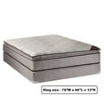 thumbnail image 1 of Spinal Dream Plush Pillow Top (Eurotop) King Size Mattress Set with Bed Frame Included - Sleep System with Enhanced Cushion Support, Fully Assembled, Great for your Back by Dream Solutions USA, 1 of 5