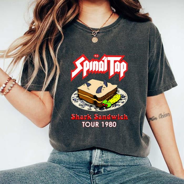 Spinal Tap Shark Sandwich Tour 1980 T Shirt Spinal Tap Shark Sandwich Tour 1980 T Shirt