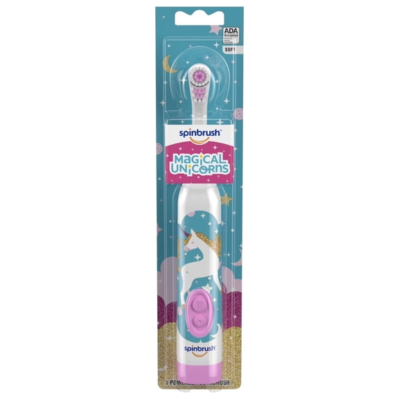Spinbrush Magical Unicorns Battery Powered Toothbrush, Soft Bristles, 1 ct