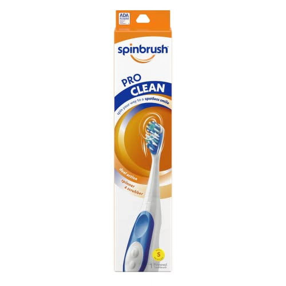 Spinbrush PRO CLEAN Battery Powered Toothbrush, Soft Bristles, 1 Count