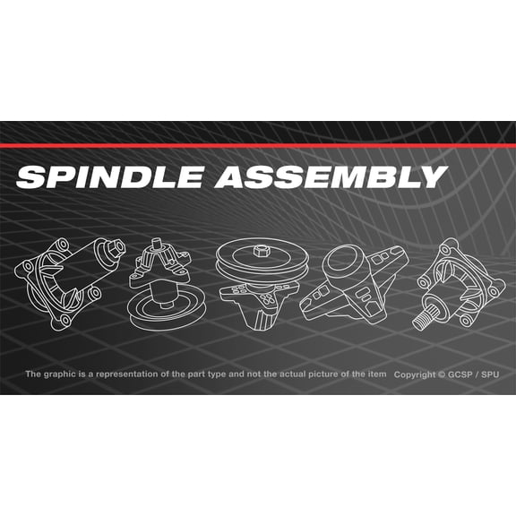 Spindle Assembly For Craftsman T110 Lawn Tractor CMXGRAM1130037 CMXGRAM1130036