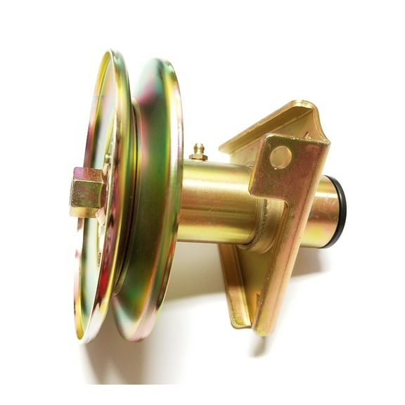 Spindle Assembly With Pulley and Grease Fitting Compatible With John Deere AM124511, AM118532, AM122867, AM126225, AM121324, AM122444