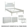 thumbnail image 1 of Spindle King Bed Complete Set in Sandcastle Antique White Finish, 1 of 5