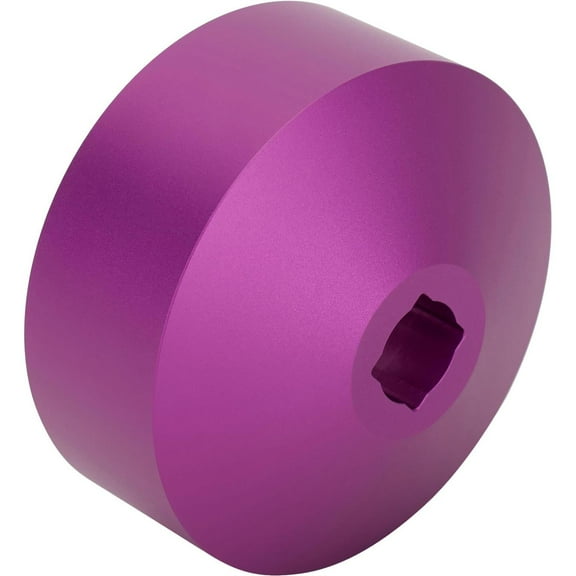 Speedway Motors 2-3/8 Inch Hex Spindle Nut Wrench Socket Fits Wide 5 and 3/4 Ton Spindle Nuts, 1/2-Inch Drive Aluminum Tool with Purple Anodized Finish for Quick Change Hub Service