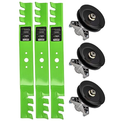 Spindle Toothed Blade Kit for Cub Troy Bilt 50 inch Deck RZT L50 S50 ZT