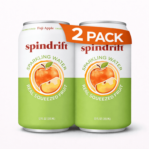 Spindrift Fuji Apple, 12 FL oz, (2 Pack)