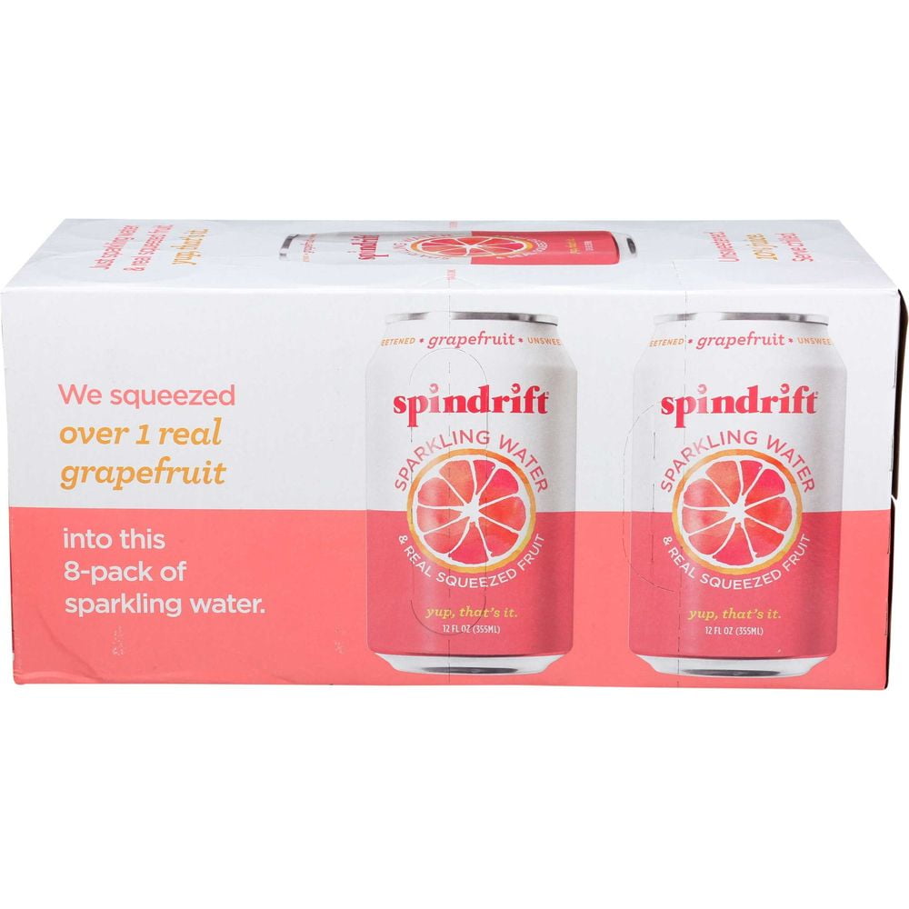 Spindrift Grapefruit Sparkling Water, 8 count 3 per Case.
