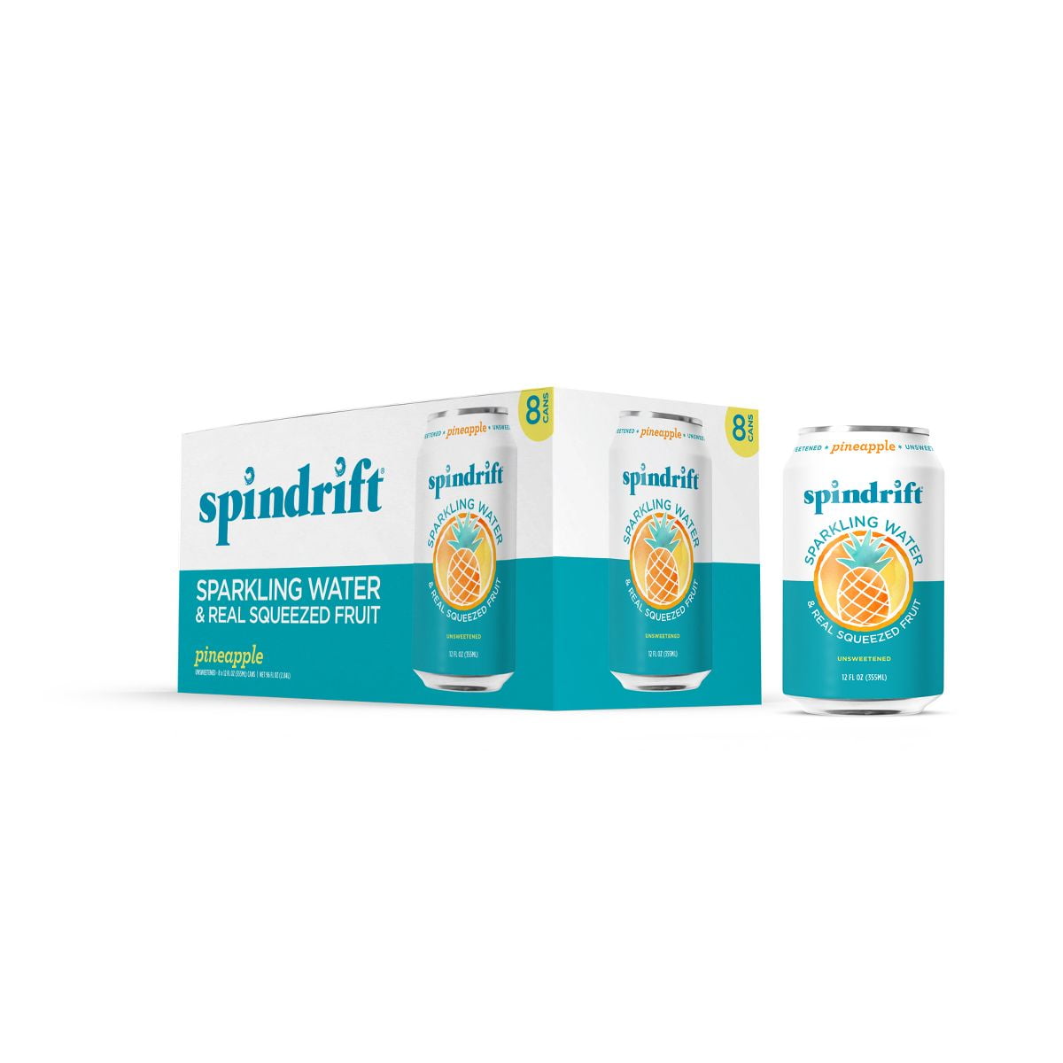 Spindrift Pineapple Sparkling Water 8pk/12 fl oz Cans