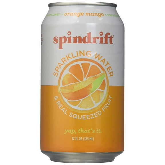 Spindrift Seltzer Orange Mango, 12 Fl Oz
