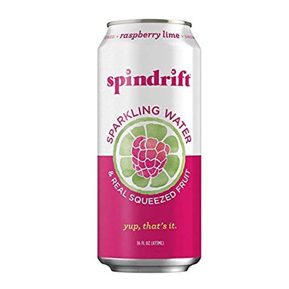 Spindrift Sparkling Water 16oz Can Raspberry Lime (Pack of 12)