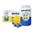 thumbnail image 1 of Spindrift Sparkling Water, Blueberry Lemonade, Made with Real Squeezed Fruit, 12 fl oz, 8 Count, No Sugar Added, 11 Calories per Can, 1 of 6