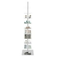 thumbnail image 1 of Spine Bookshelf, Vertical Spine Book Tower, 9-Tier Metal Bookcase, Book Organizers, Book Shelves for Study, Display Book Shelf Storage Rack for Living Room, DIY Book Case for Decor, White, 1 of 9
