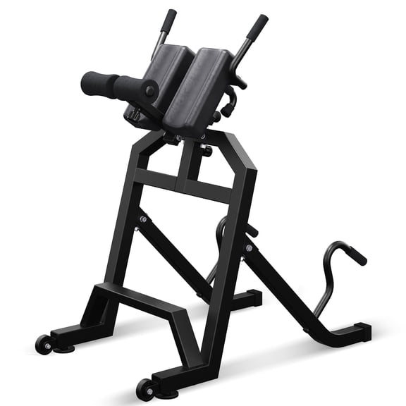 FiitDavz Metal Spine Decompression Roman Chair Hyperextension Bench Adjustable, 350lb Capacity, 1-Count