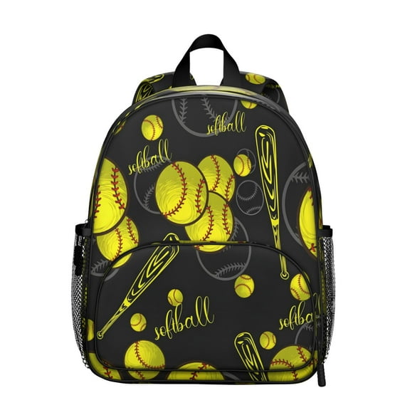 Spine-Friendly School Backpack - Waterproof, Durable with Sports Prints for Baseball, Soccer, and Basketball