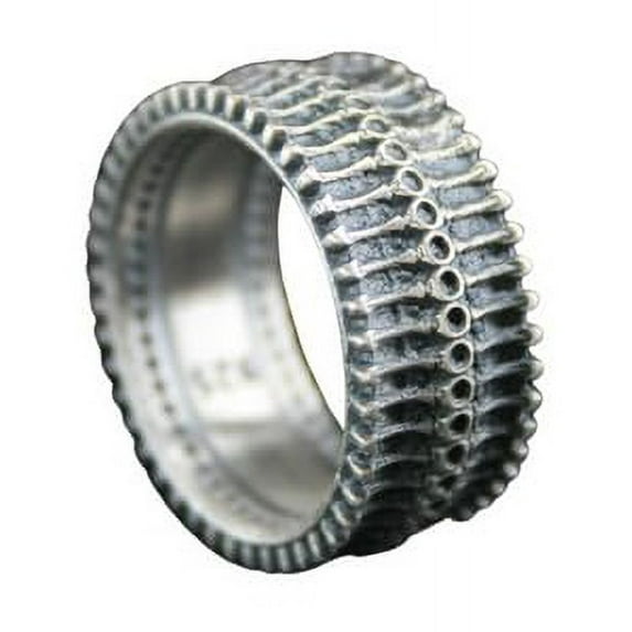 Roarsilver Spine Pattern 925 Sterling Silver Gothic Ring | 10