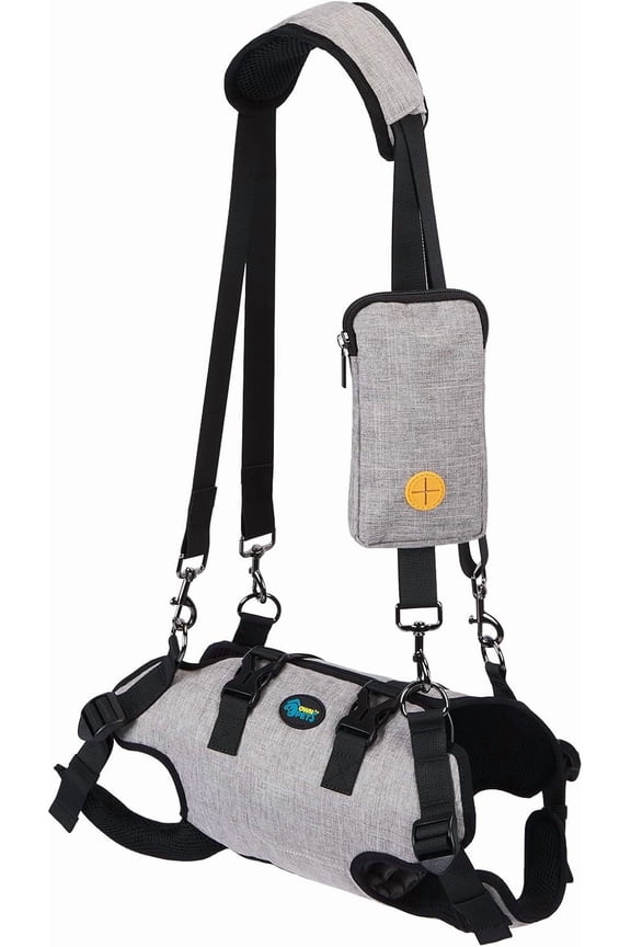 Spine Protection Dog Sling Harness, Full Body Support Vest for Aged Dogs, Outdoor Assist Sling Bag, XS