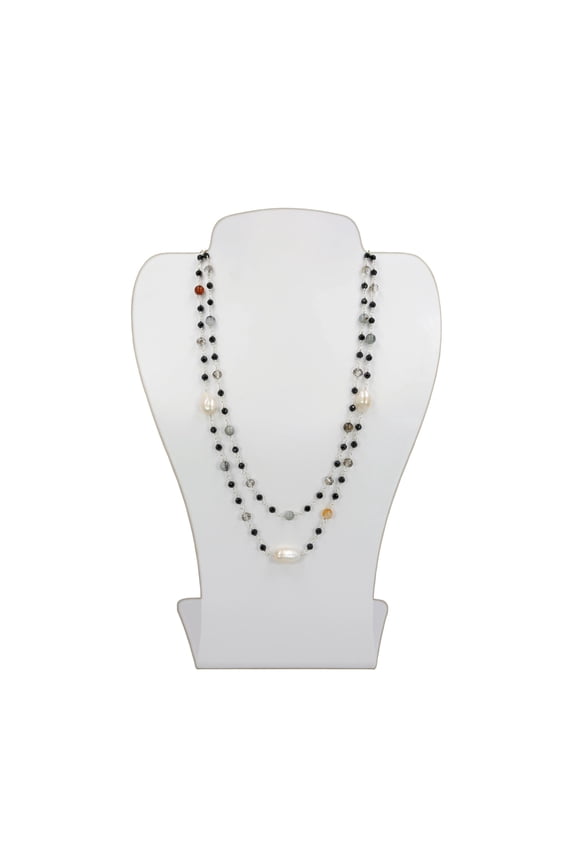 Spinel and Freshwater Pearl Necklace