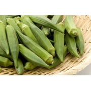 Spineless Okra Seeds 250 Seeds - Made in USA, Ships from Iowa.