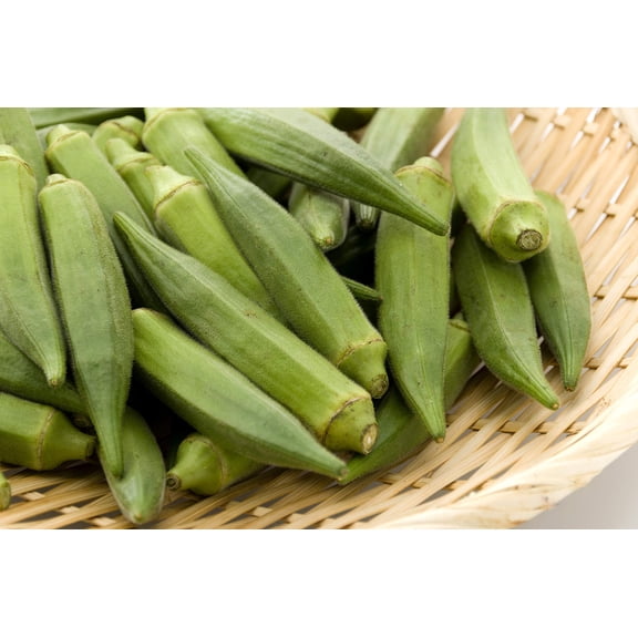 Spineless Okra Seeds 250 Seeds - Made in USA, Ships from Iowa.