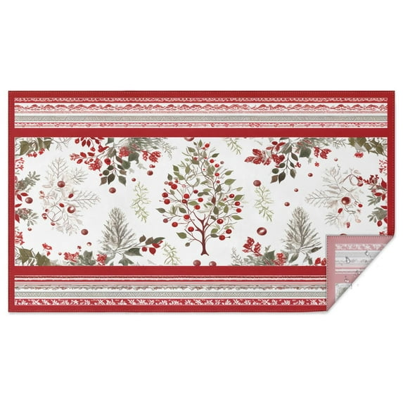 Sping Flower Tablecloth Water Resistant Polyester Table Cloth for Kitchen Dining Holiday Dinner Stain-Resistant Rectangle 60x102 Inch Wipeable Table Covers