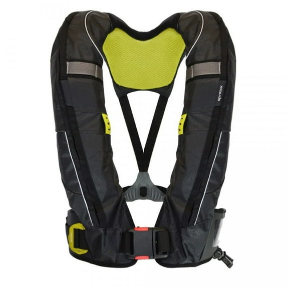 Spinlock Deckvest Solas Twin Chamber 275N Lifejacket Black with Lume-On