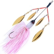 Spinner Bait Fishing Lure Willow+Bladed Spinnerbait Fishing Tackle For Bass B2J1