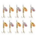 Spinner Baits 10pcs Spinnerbait Smooth Spoons Rigs Hard Metal