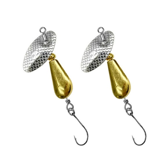 Spinner Baits Fishing Spoons Metal Lures Hard Fishing Lures with Hook for Trout Fishing Tackle Rotating Sequins Baits