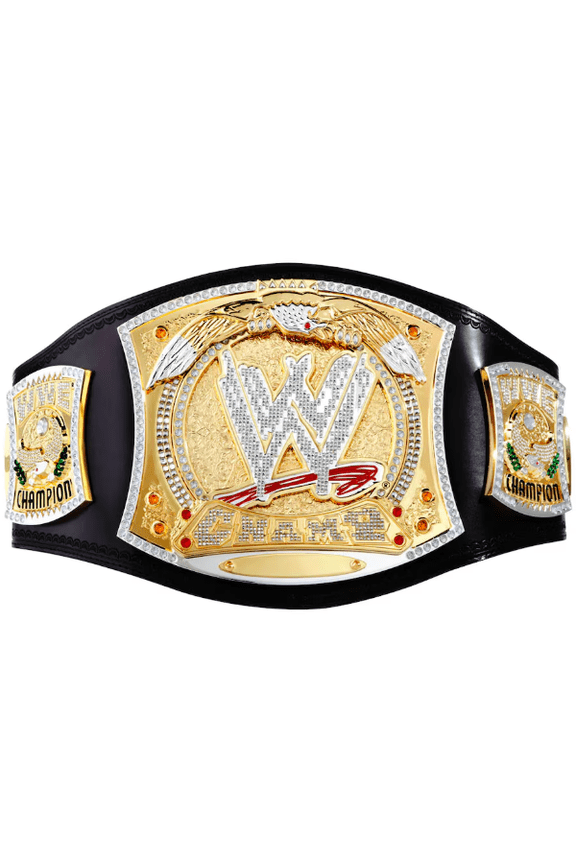 Spinner Belt Championship Title belt Replica, World Heavyweight Championship Belt - Adult Size Adjustable Strap - 52 Inches