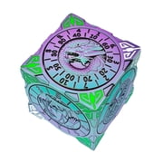 Spinner DND Dice Set   Copper Fidget Cube for Adults with 3D Monster Reliefs, Large Metal Dice Spinner for 12 Years & up, 1 Pcs  Iridescent