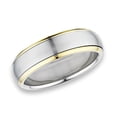 thumbnail image 1 of Spinner High Polish Gold-Tone Wedding Ring Stainless Steel Band Gray Jewelry Female Male Size 11, 1 of 4