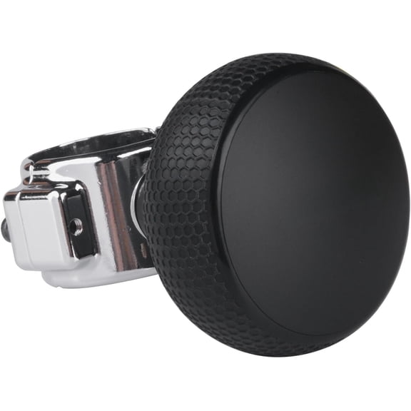 Spinner Knob - Compatible with Standard Steering Wheels - Smooth Knob for , Tractor, Mower, Boat and Maneuver (Black)