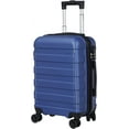 thumbnail image 1 of Spinner Luggage 21 Inch Hardside Expandable Suitcase Travel Carry On Luggage with 360° Swivel Wheels and Height Adjustable Handle, Blue, 1 of 14