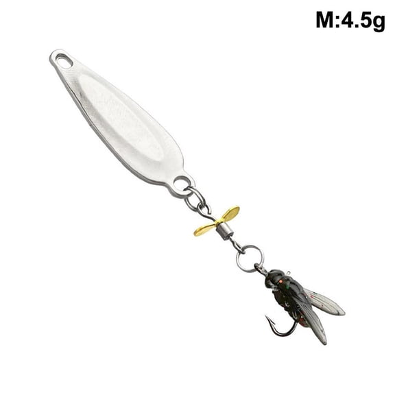 Spinner Spoon Metal Bait Micro Fishing Lure Small Sequins Long Shot Baits