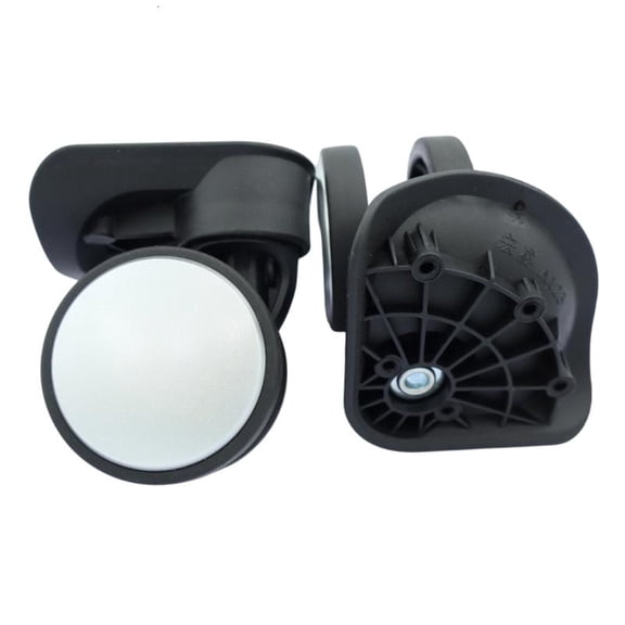 Spinner Wheel Luggage Replacement Wheels Pair, Corner Mount Wheel Assemblies with 60 mm Wheels for Suitcase Repair and Rolling Use