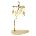 thumbnail image 1 of Spinning Candle Holder with Tray, Glod Carousel Candle Spinner, Rotating Metal Tea Light Candle Holder for Table Centerpiece, Christmas, Valentine's Day, Party Decor, Gift, 1 of 7