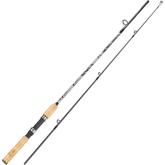 Spinning & Casting Rods, Strong Carbon&Glass Composite Fishing Rod with Stainless Steel Line Guides for Bass, Trout, Panfish, Catfish