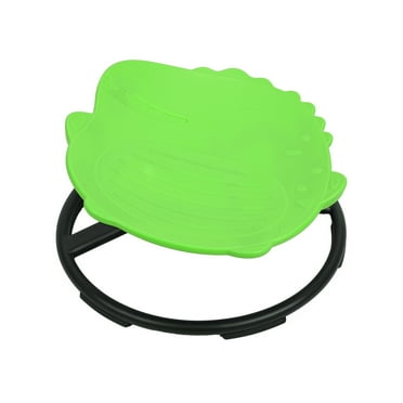 Spinning Chair, Kids Swivel Chair, Autistic Kids Sensory Swivel Chair, Carousel Spin Sensory Chair, Cartoon Dinosaur Shape Sensory Toy Chair Improving Kids Body Coordination-Green