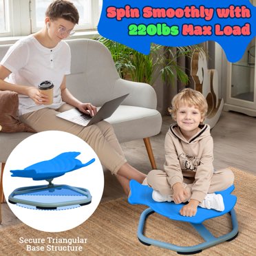 Kids Spinning Chair - Octagonal Sensory Swivel Seat For Autism & Body Coordination Training