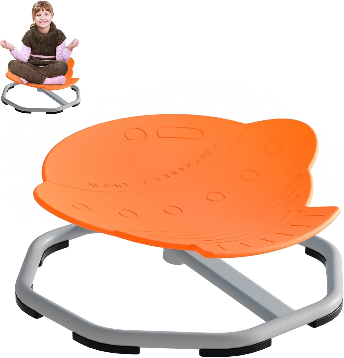 Spinning Chair for Autistic Kids, Non-Slip Sensory Spinning Chair, Sit ...