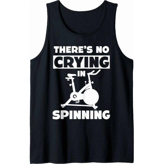 Spinning Class There'S No Crying In Spinning Spin Tank Top Size S-3XL
