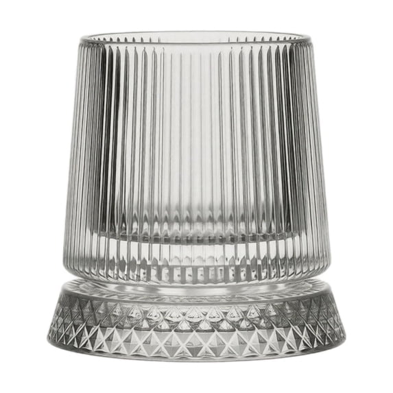 Spinning Crystal Whiskey Glasses,Rotating Whiskey Glass with 360°Spinning Base,Heavy Old Fashioned Crystal Tumbler for Rum,Cocktail Gift for Men