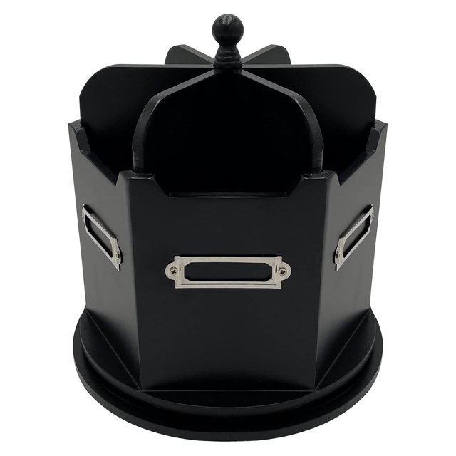 Spinning Desktop Stationary Organizer Decorative Wooden Rotating Pen