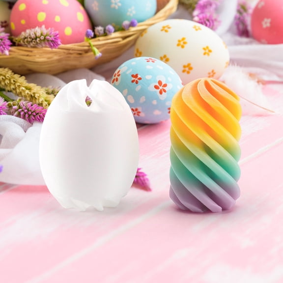 Spinning Easter Egg Decompression Toy with Music, Stress Relief Sensory Egg for Adults, Calming Desk Decor Spring Party Favor Gift