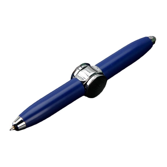 Metal Rotating Ballpoint Pen with LED Accent, Alloy Writing Pen for Office Desk and Professional Use (Adults)