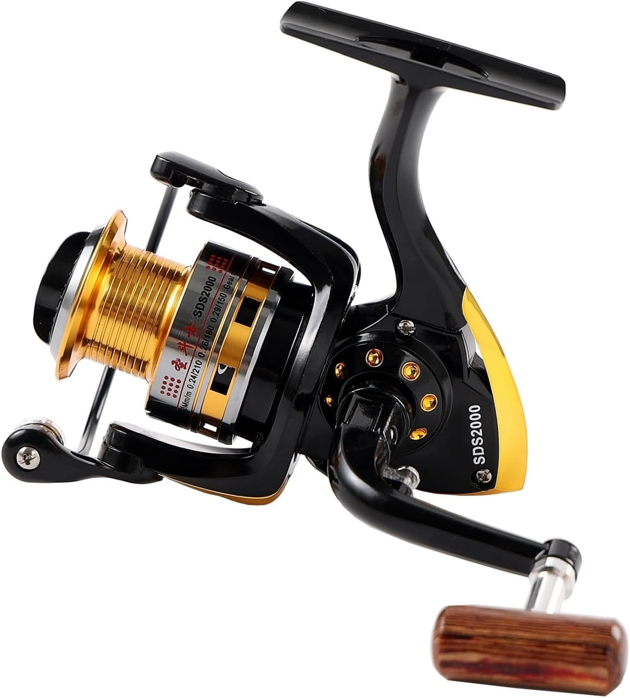Spinning Fishing Reels for Saltwater Freshwater 1000 2000 3000 4000 5000 6000 Series Fishing Spool Left/Right Interchangeable Trout Carp Spinning Reel Light and Smooth