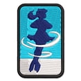 thumbnail image 1 of Spinning Jump Ice Figure Skating Skater Woman Applique Multi-Color Embroidered Iron-On Patch - 2.0 Inch Mini, 1 of 5