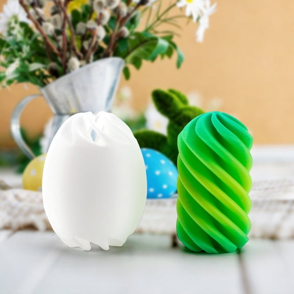 Spinning Music Easter Egg Decompression Toy, Sensory Stress Relief Egg for Adults, Calming Desk Decor Spring Party Favor Gift